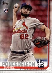 2019 Topps Base Set Daniel Poncedeleon #140 card