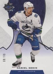 2019-20 Upper Deck Ultimate Collection Base Set Daniel Sedin #81 card