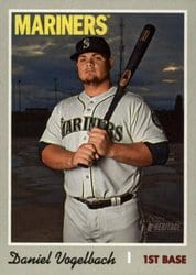 2019 Topps Heritage Base Set Daniel Vogelbach #706 card