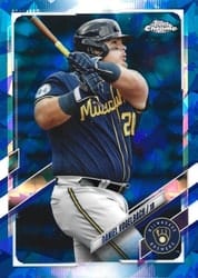 2021 Topps Chrome Update Sapphire Edition Base Set Daniel Vogelbach #US148 card