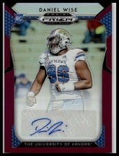 2019 Panini Prizm Draft Picks Daniel Wise #185 card