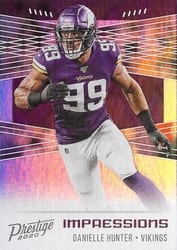 2020 Panini Prestige Impressions Danielle Hunter #IM-DH card