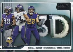 2020 Score 3D Danielle Hunter / Eric Kendricks / Harrison Smith #3D-HED card