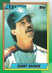 1990 Topps Base Set Danny Darwin #64 card