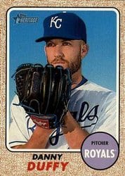 2017 Topps Heritage Base Set Danny Duffy #474 card