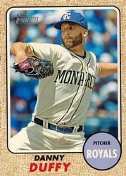 2017 Topps Heritage Base Set Danny Duffy #474b card