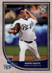 2018 Topps Big League Base Set Danny Duffy #128 card