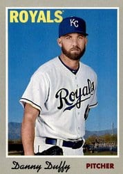2019 Topps Heritage Base Set Danny Duffy #37 card