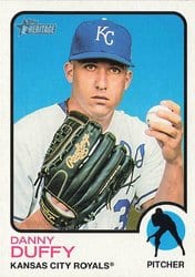 2022 Topps Heritage Base Set Danny Duffy #470 card