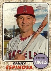 2017 Topps Heritage Base Set Danny Espinosa #49 card