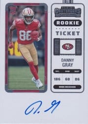 2022 Panini Contenders Base Set Danny Gray #112 card