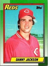 1990 Topps Base Set Danny Jackson #445 card
