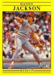 1991 Fleer Base Set Danny Jackson #67 card