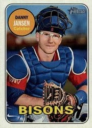 2018 Topps Heritage Minor League Base Set Danny Jansen #90 card