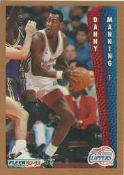 1992-93 Fleer Base Set Danny Manning #101 card