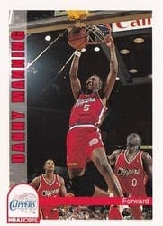 1992-93 Hoops Base Set Danny Manning #101 card