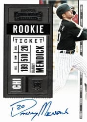 2020 Panini Contenders Base Set Danny Mendick #153 card