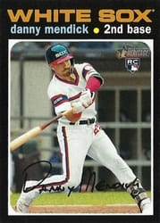 2020 Topps Heritage Base Set Danny Mendick #523 card