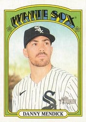 2021 Topps Heritage Base Set Danny Mendick #61 card
