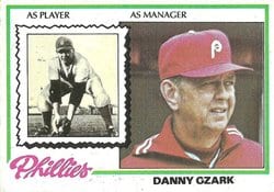 1978 Topps Base Set Danny Ozark #631 card