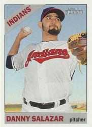 2015 Topps Heritage Base Set Danny Salazar #257 card
