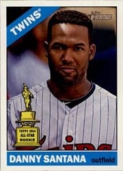 2015 Topps Heritage Base Set Danny Santana #347 card