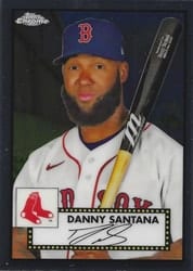 2021 Topps Chrome Platinum Anniversary Base Set Danny Santana #433 card