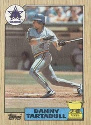 1987 Topps Base Set Danny Tartabull #476 card