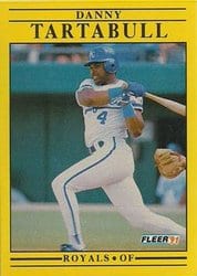 1991 Fleer Base Set Danny Tartabull #572 card