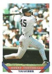 1993 Topps Base Set Danny Tartabull #330 card