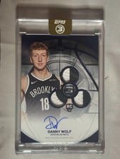 2025-26 Topps 3 Rookie 3 Patch Autographs Vertical Danny Wolf #RPV-DW card
