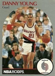 1990-91 Hoops Base Set Danny Young #252 card