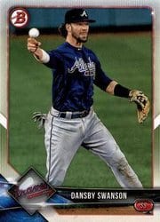 2018 Bowman Base Set Dansby Swanson #61 card
