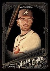 2018 Topps Allen & Ginter X Base Set Dansby Swanson #47 card