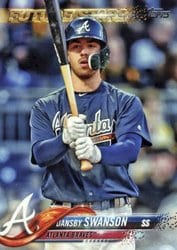 2018 Topps Base Set Dansby Swanson #167 card