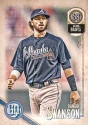 2018 Topps Gypsy Queen Base Set Dansby Swanson #184 card