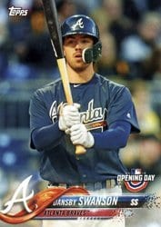 2018 Topps Opening Day Base Set Dansby Swanson #14 card