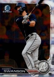 2019 Bowman Chrome Base Set Dansby Swanson #14 card