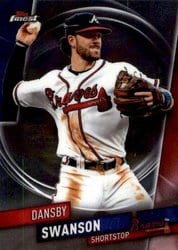 2019 Finest Base Set Dansby Swanson #98 card