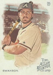 2019 Topps Allen & Ginter Base Set Dansby Swanson #226 card