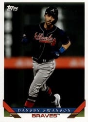 2019 Topps Archives Base Set Dansby Swanson #241 card