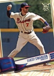 2019 Topps Big League Base Set Dansby Swanson #252 card