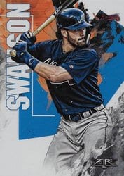 2019 Topps Fire Base Set Dansby Swanson #47 card
