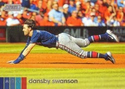 2020 Stadium Club Base Set Dansby Swanson #280 card