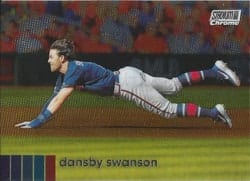 2020 Stadium Club Chrome Base Set Dansby Swanson #280 card