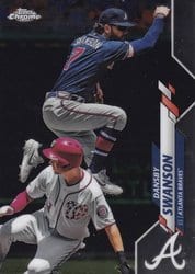 2020 Topps Chrome Base Set Dansby Swanson #65 card