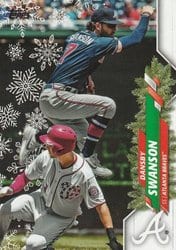 2020 Topps Holiday Base Set Dansby Swanson #HW47 card