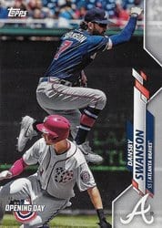 2020 Topps Opening Day Base Set Dansby Swanson #116 card