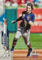 2020 Topps Opening Day Base Set Dansby Swanson #116 card