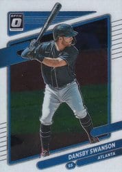 2021 Donruss Optic Base Set Dansby Swanson #102 card